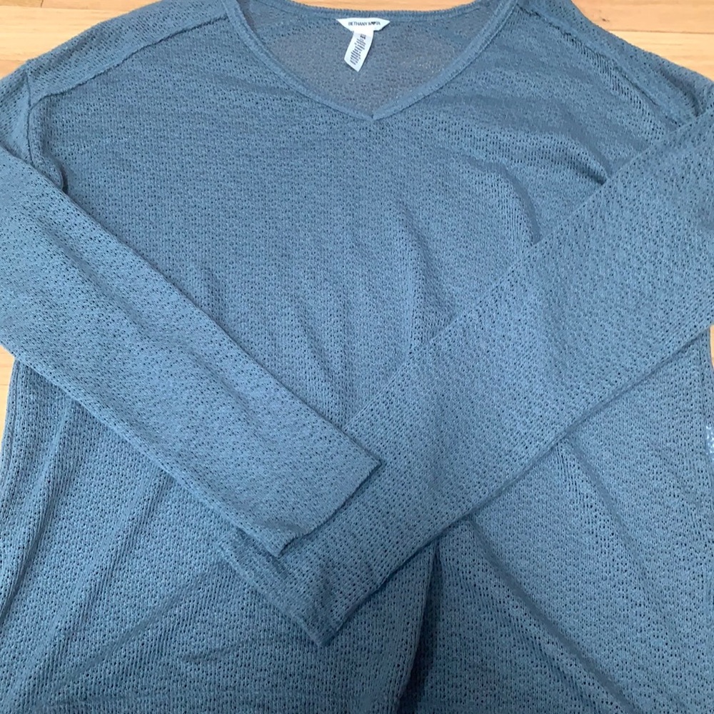 Bethany Mota blue lace sweater